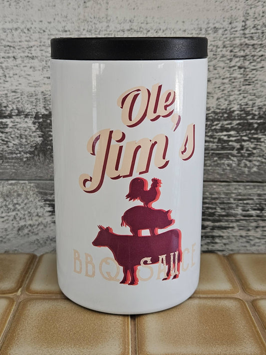 Ole Jim's 3 in 1 metal hugger fits 12oz cans, slim cans and 12oz bottles